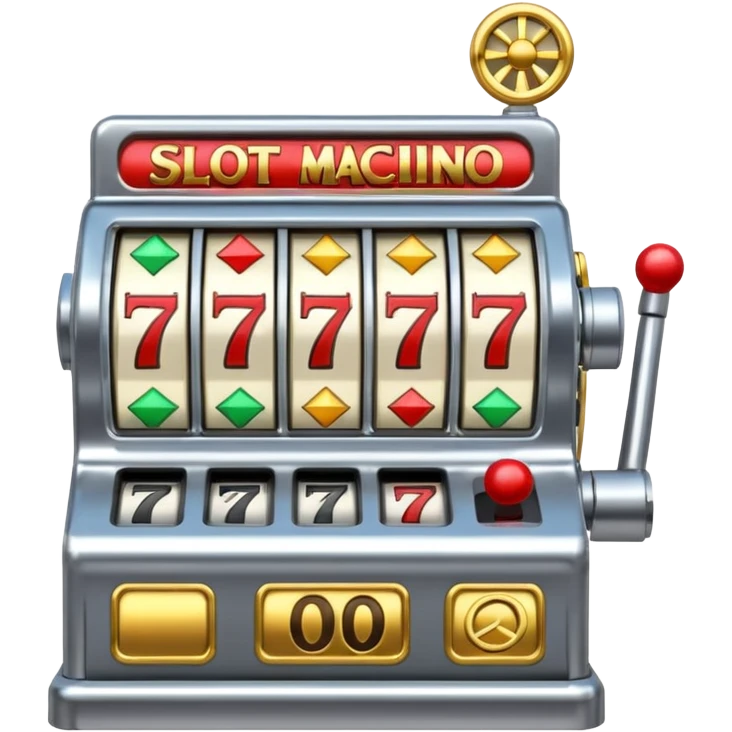 Slot machine, classic, 5 reels, the stop symbols are P-R-O-P-O emoji