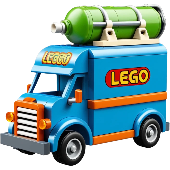 Heroic Lego SuperBug Ron’s toxic-oozing exterminator antique tall moving van hot rod(motto: We come You pay) emoji