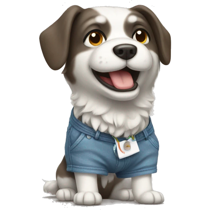dog with shorts emoji