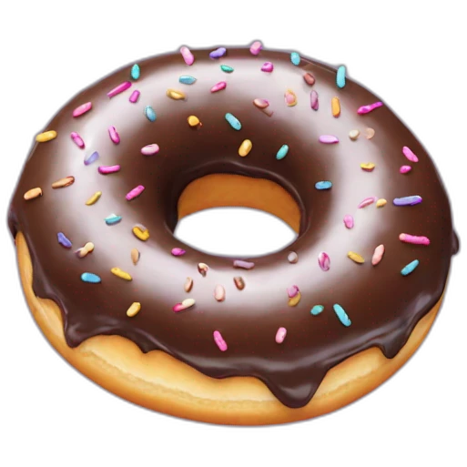 Donut sucré au suvre emoji