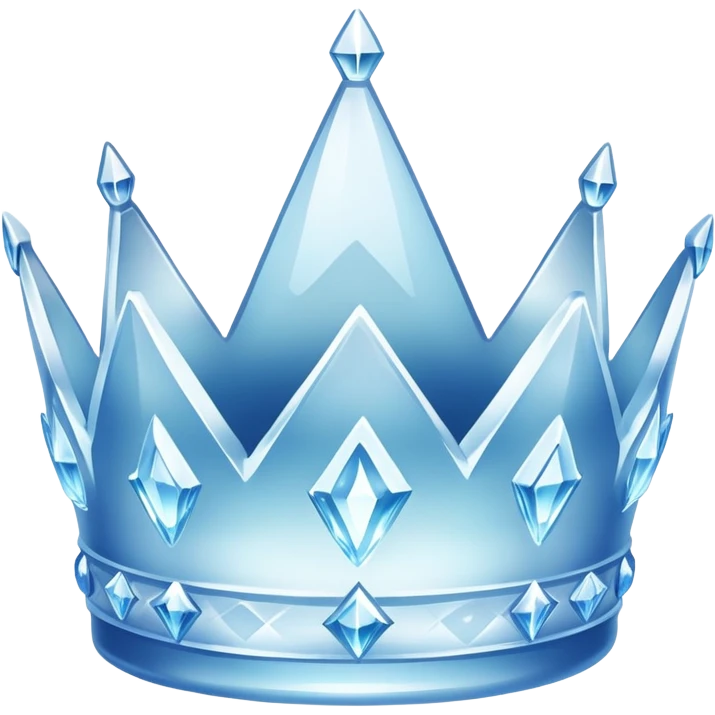 Ice crown and looks so real emoji