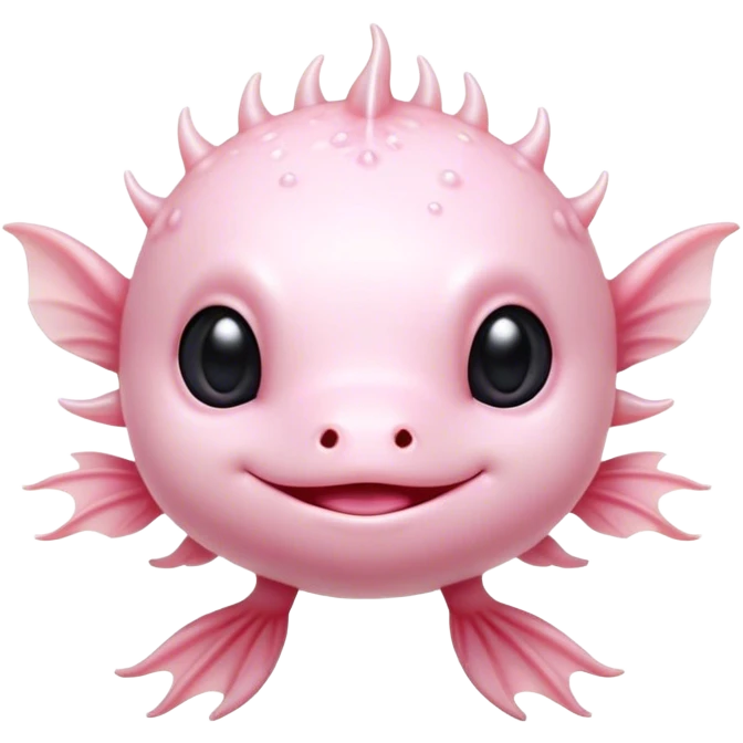 Cinematic Cute Axolotl Portrait Emoji, Head tilted playfully and inquisitively, featuring smooth, pale pink skin with delicate feathery gills and round, sparkling dark eyes filled with curiosity, Simplified yet irresistibly adorable features, highly detailed, glowing with a warm, magical glow, high shine, affectionate and quirky, stylized with a touch of whimsy, bright and endearing, soft glowing outline, capturing the essence of a mischievous yet charming aquatic friend, so playful it feels like it could swim out of the screen and into your heart! emoji