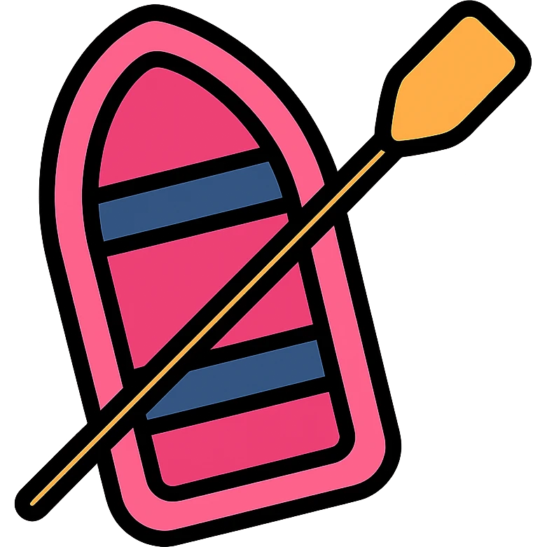 pink rowing boat emoji