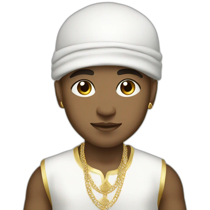cute and luxury and hip hop white morrocan boy  emoji