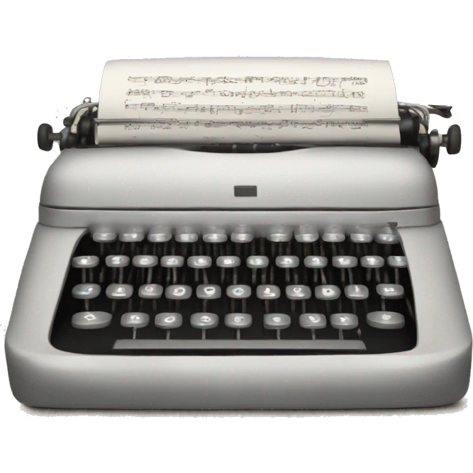 typewriter music emoji