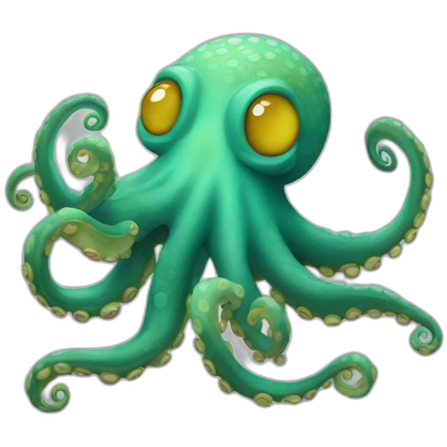 hybrid between octopus and cameleon emoji