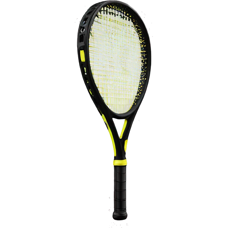  luxury Tennis racket in black emoji
