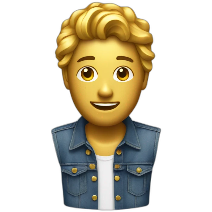 Jean jaque gold man emoji