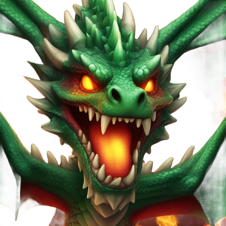 Fire breathing dragon  emoji