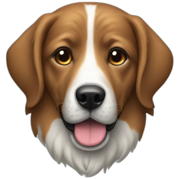 Un chien emoji
