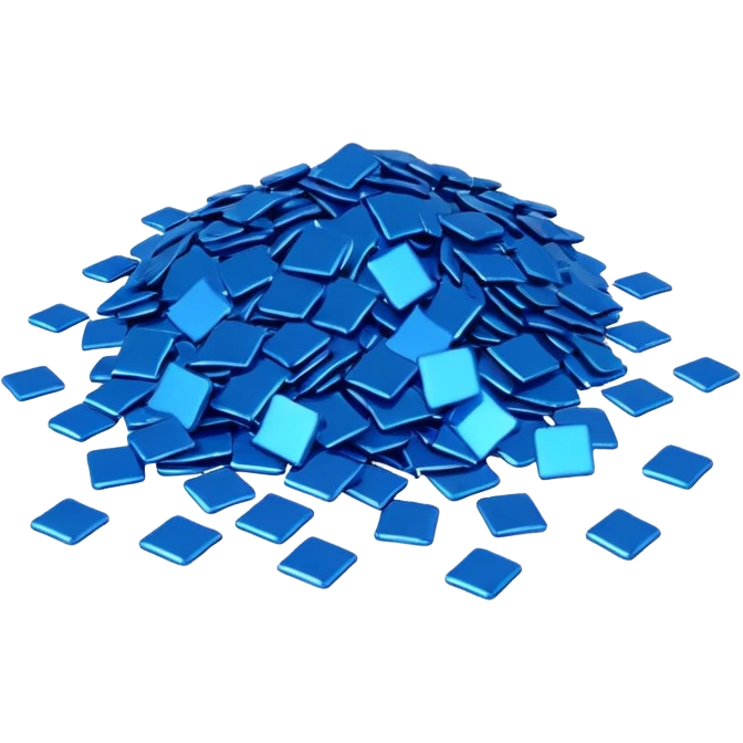 blue birthday confetti emoji