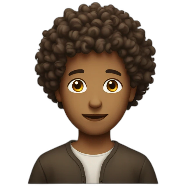 Matthew curly hair from bible emoji