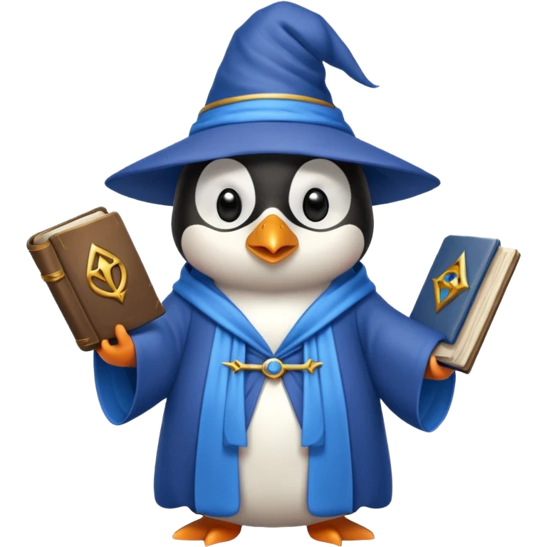 Penguin Wizard emoji
