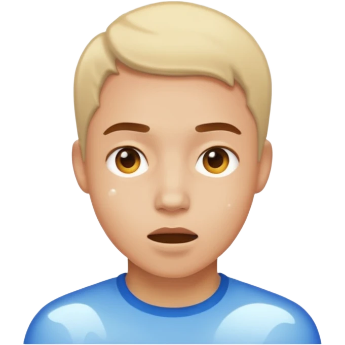 person experiencing dispersion, expressive emoji