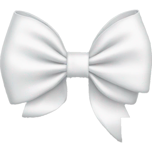 white bow emoji