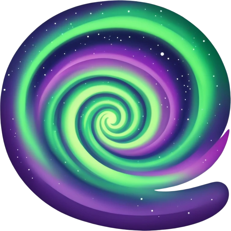 northern lights in the night sky emoji
