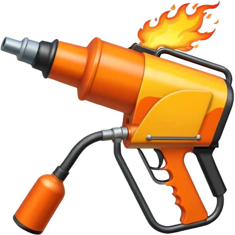 big flame thrower emoji
