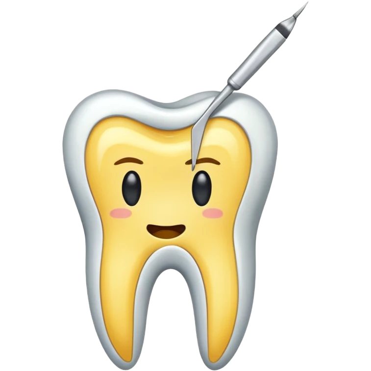 Tooth extracted holded by tweezer emoji