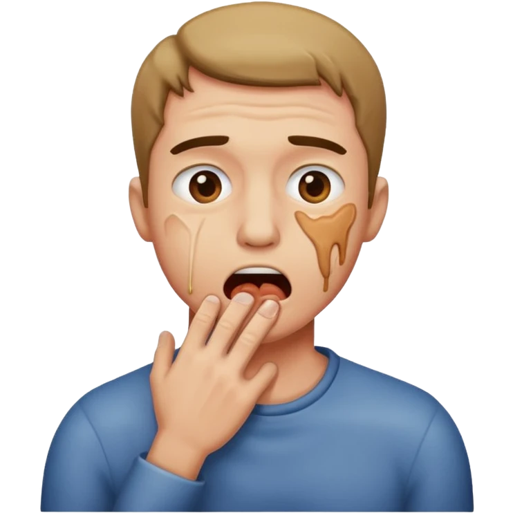 Guy choking  emoji