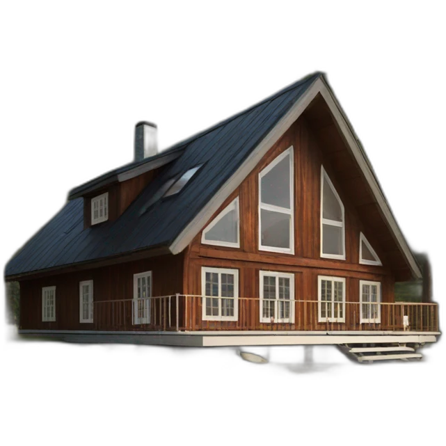 iconic scandinavian architecture wood holiday home front emoji