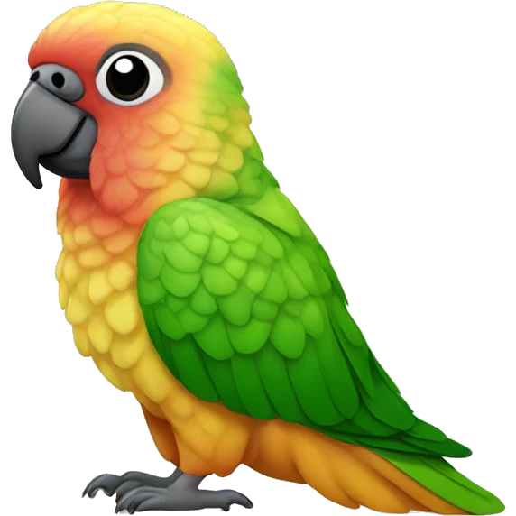 red factor pineapple green cheek conure emoji