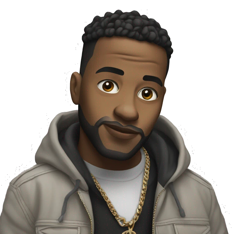 Le rappeur jul qui fait le signe jul emoji