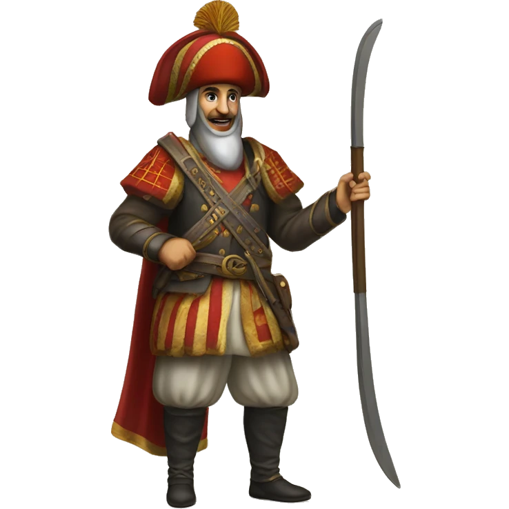 A full-length ottoman  janissary emoji