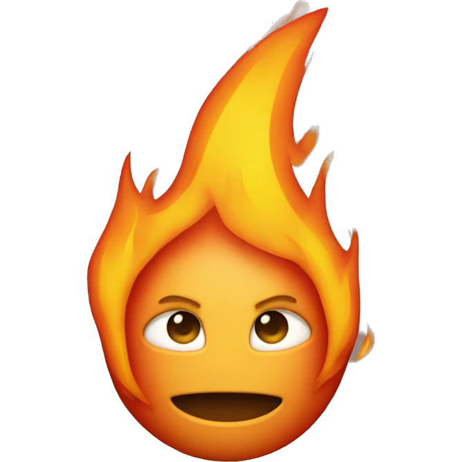 N on fire emoji
