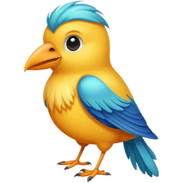  long haired bird emoji