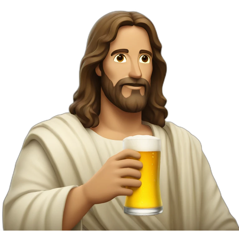 jesus-drinking-beer emoji