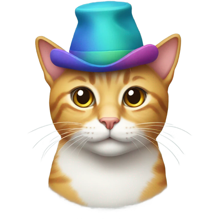 Cat wearing a hat emoji