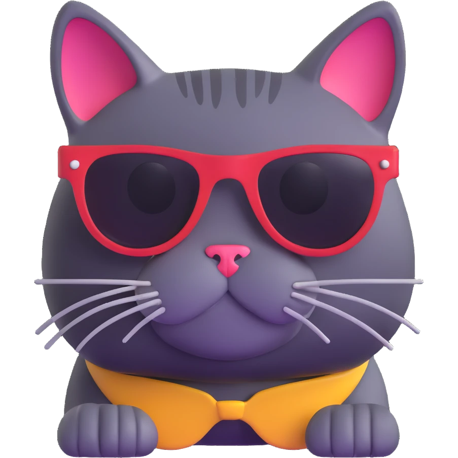 cat wearing sunglasses emoji