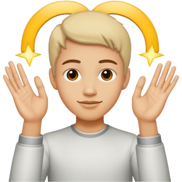 signe du rappeur jul avec les mains  emoji