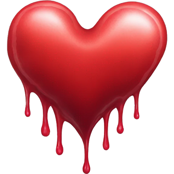 bleeding red heart emoji