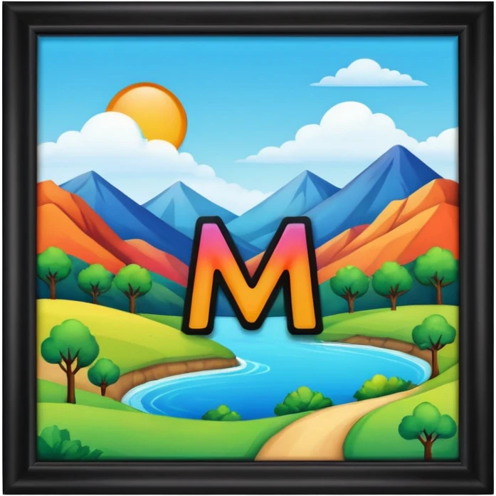 Quiero que esconda la letra M emoji