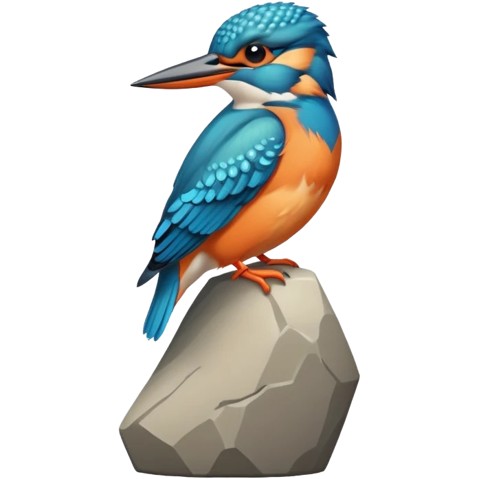 kingfisher bird on top of a tower emoji
