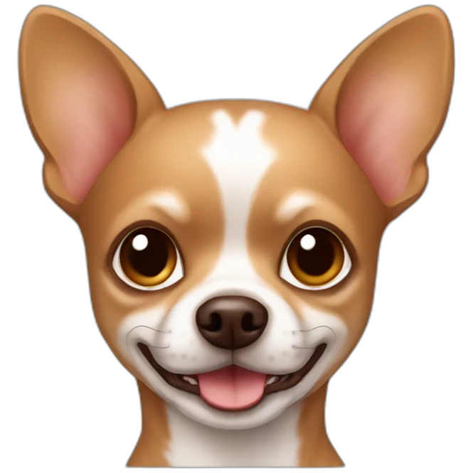 Chihuahua dog Brown color emoji