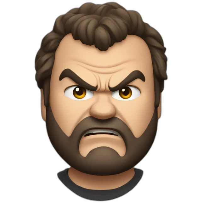 Angry Jack black emoji