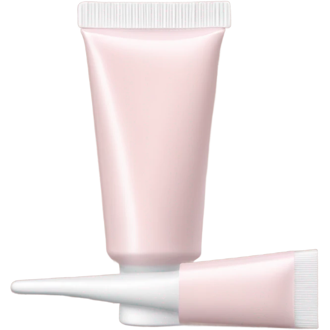 Long Pale pink toothpaste tube emoji