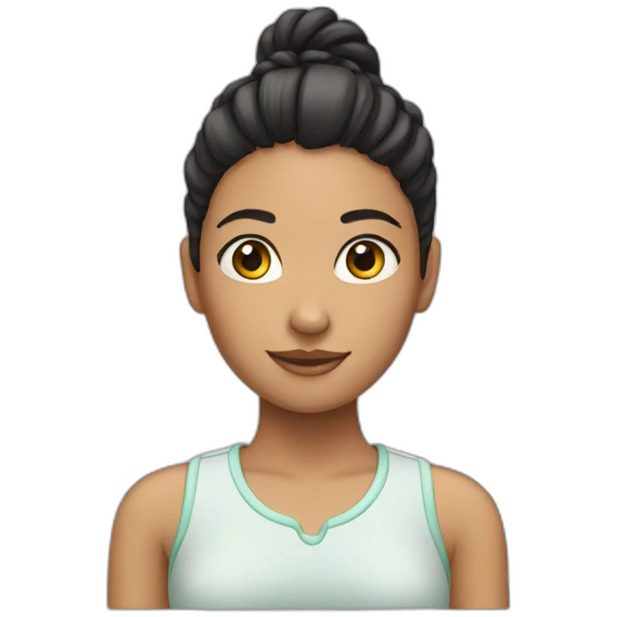 Girl with pony tail emoji