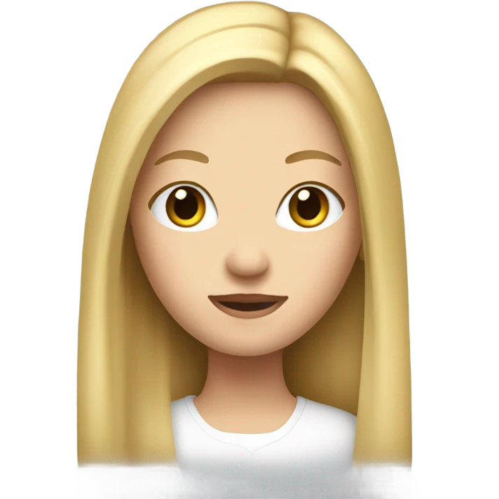 girl blanca hair blond emoji