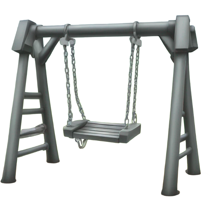 Metal swing set emoji