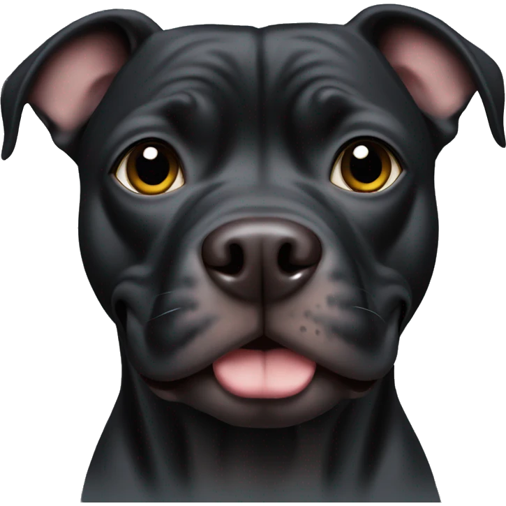 Black pitbull emoji