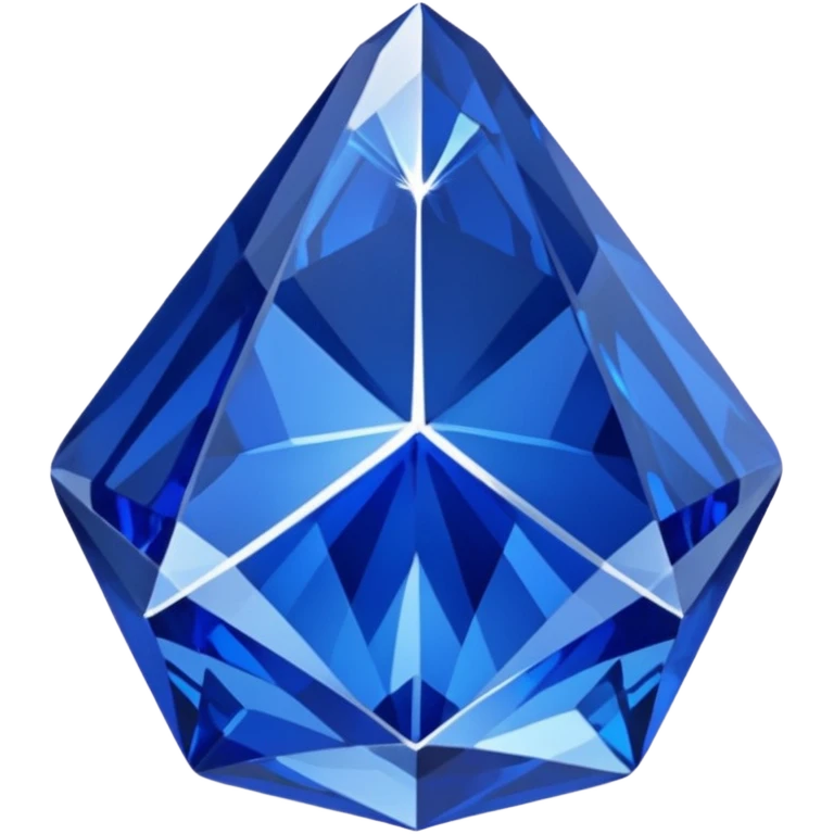 A royal blue crystal with white veins. emoji