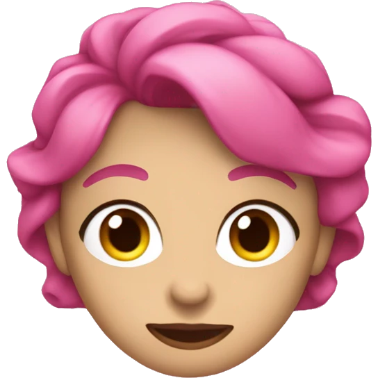 Una calabera con in moño Rosa emoji