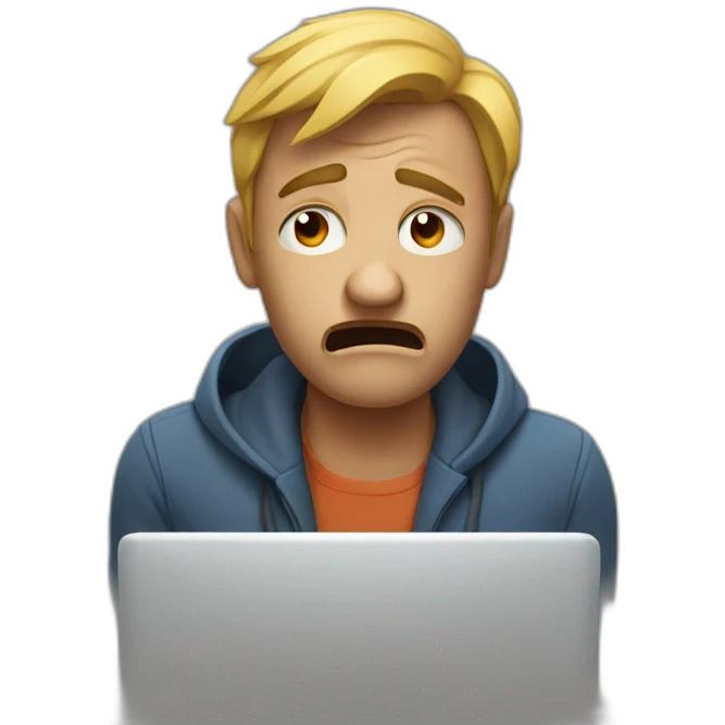 frustrated emoji