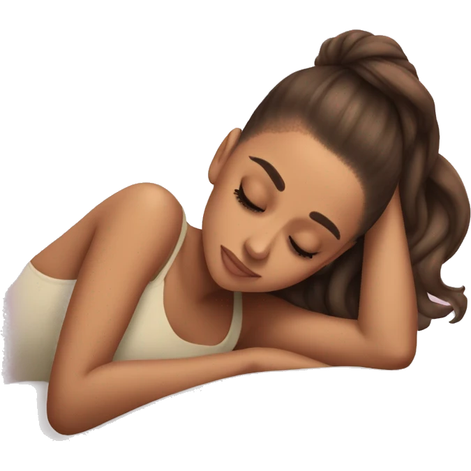 ariana grande sleeping emoji