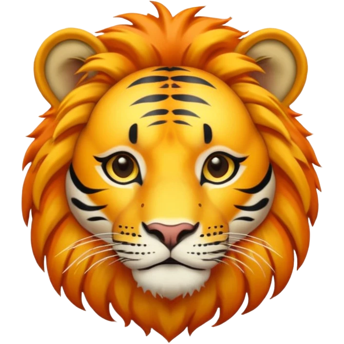 lion/tiger combination emoji
