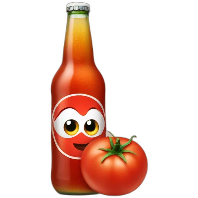 Tomato beer in hand emoji
