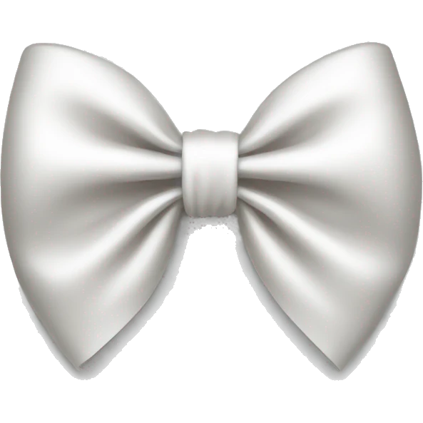 White bow emoji
